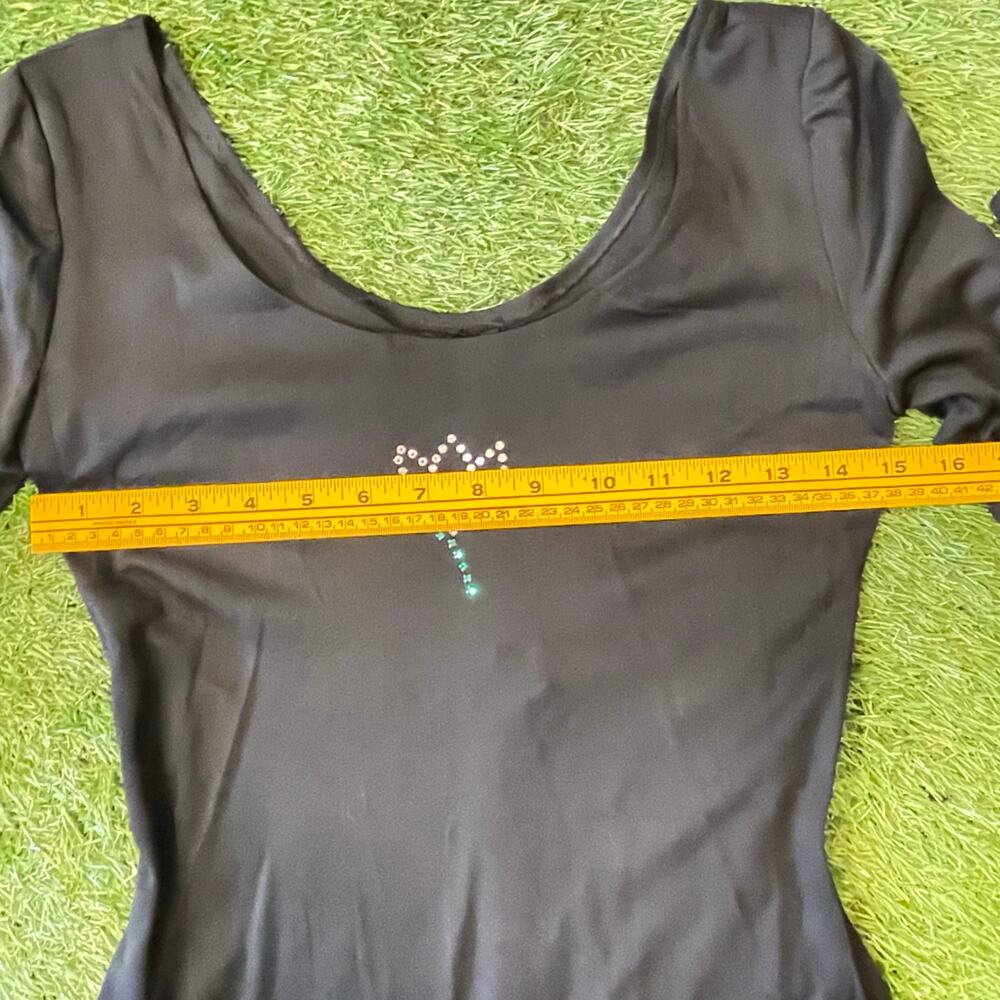 Vintage 1970s Young Edwardian by Arpeja Black Knit Dress SM - Picture 6 of 11